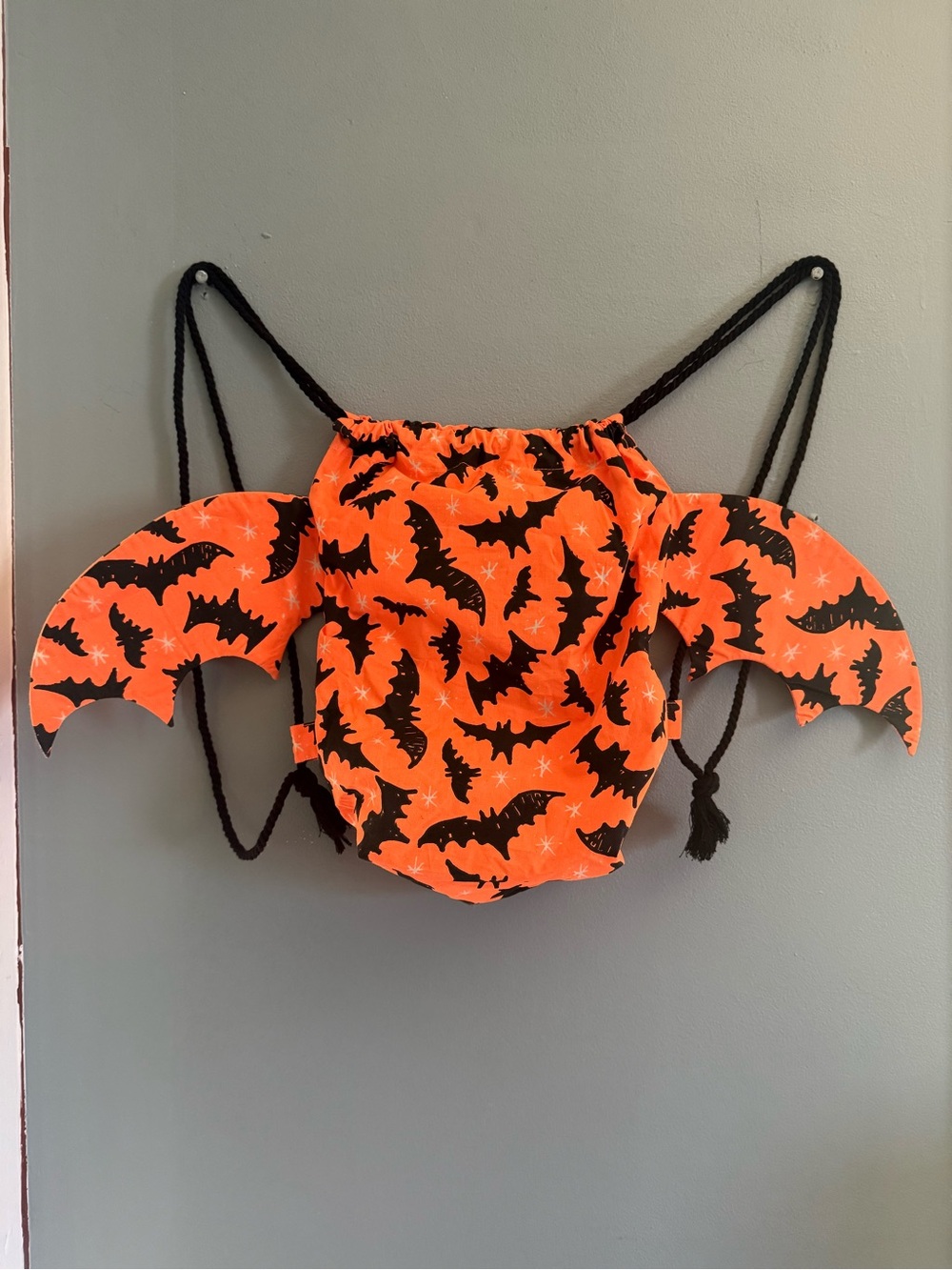 Kids Halloween Bat Wings Costume Backpack - Orange lush limited edition nwot
